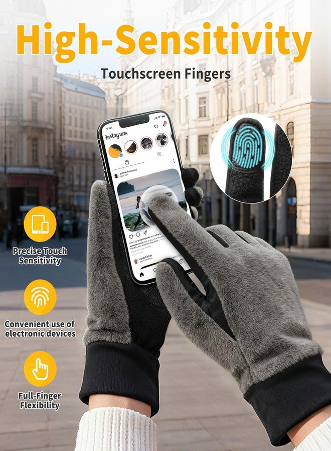 قفازات OnWander الشتوية للنساء والرجال، مقاومة للرياح والطقس البارد، مزودة بخاصية اللمس، مانعة للانزلاق، دافئة، مناسبة للتنقل والجري وركوب الدراجات والقيادة. - Image 2